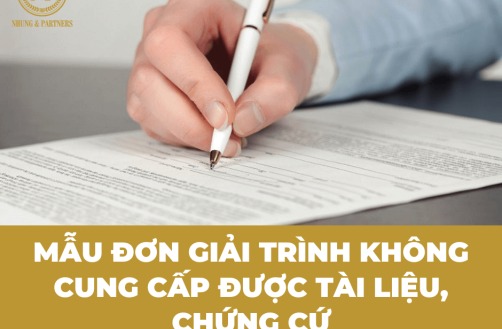 Mẫu đơn giải trình không cung cấp tài liệu, chứng cứ