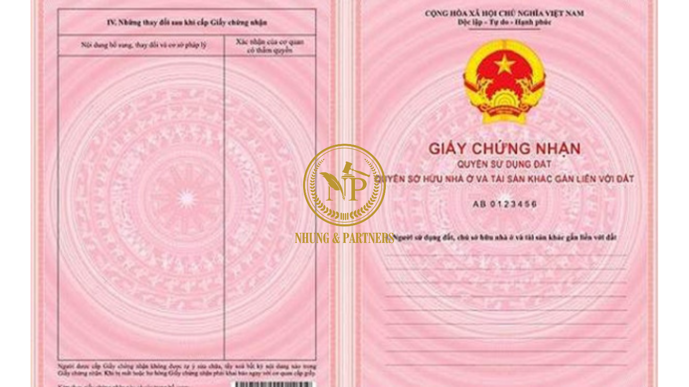 Mẫu Giấy chứng nhận quyền sử dụng đất quyền sở hữu nhà ở và tài sản khác gắn liền với đất