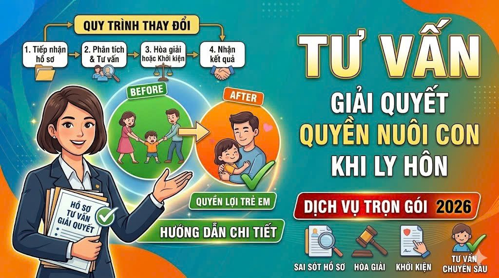 Dịch vụ tư vấn giải quyết quyền nuôi con khi ly hôn