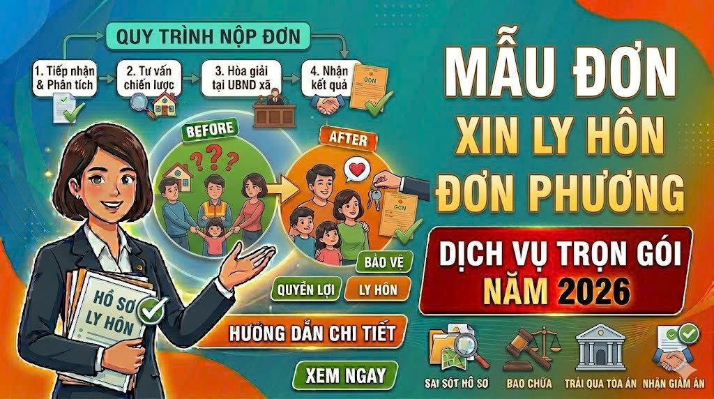 Mẫu đơn xin ly hôn đơn phương