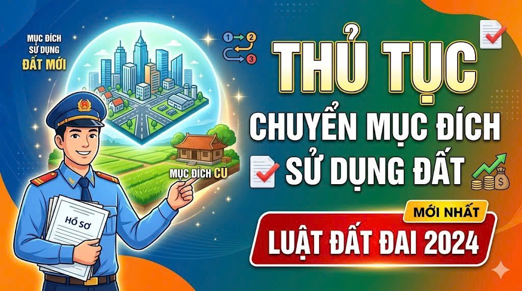 THỦ TỤC CHUYỂN MỤC ĐÍCH SỬ DỤNG ĐẤT THEO QUY ĐỊNH CỦA LUẬT ĐẤT ĐAI