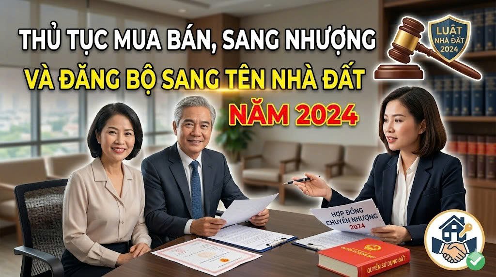 Thủ tục mua bán sang nhượng và đăng bộ sang tên nhà đất
