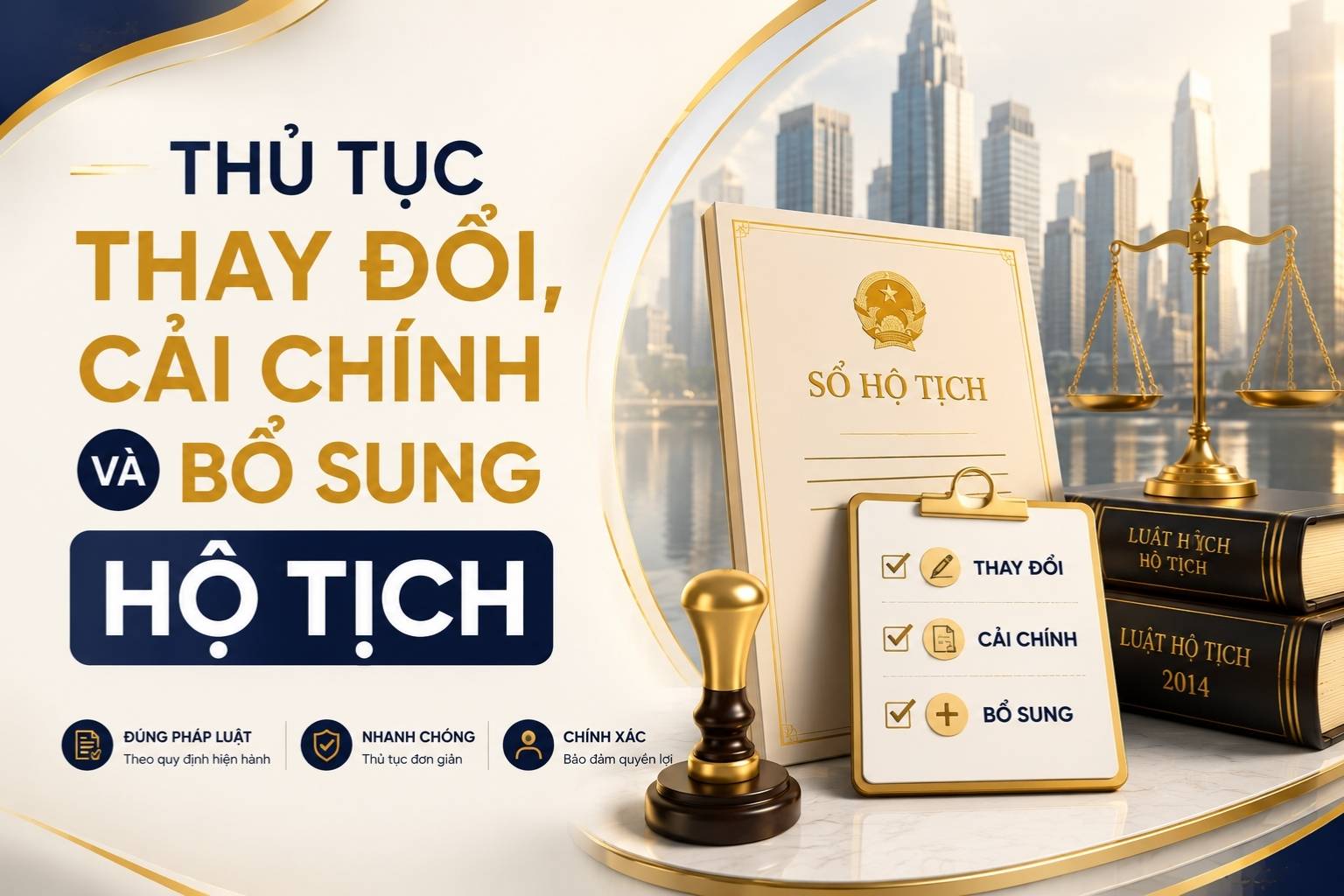 Thủ tục thay đổi cải chính và bổ sung hộ tịch