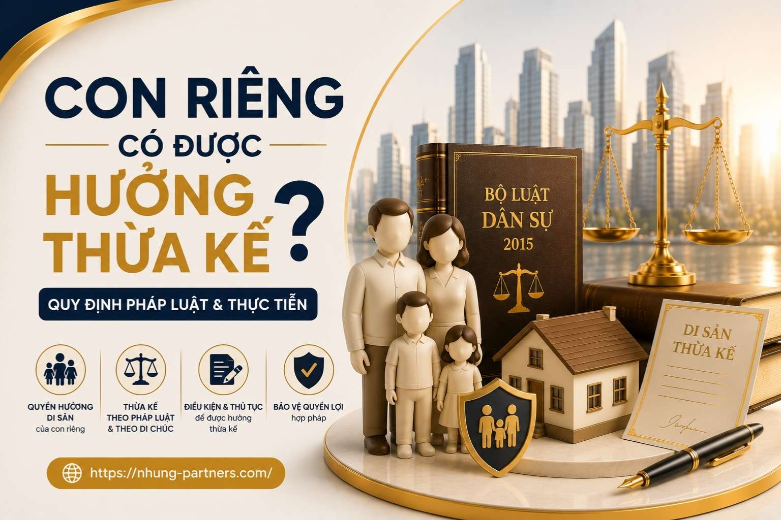 Con riêng có được hưởng thừa kế không