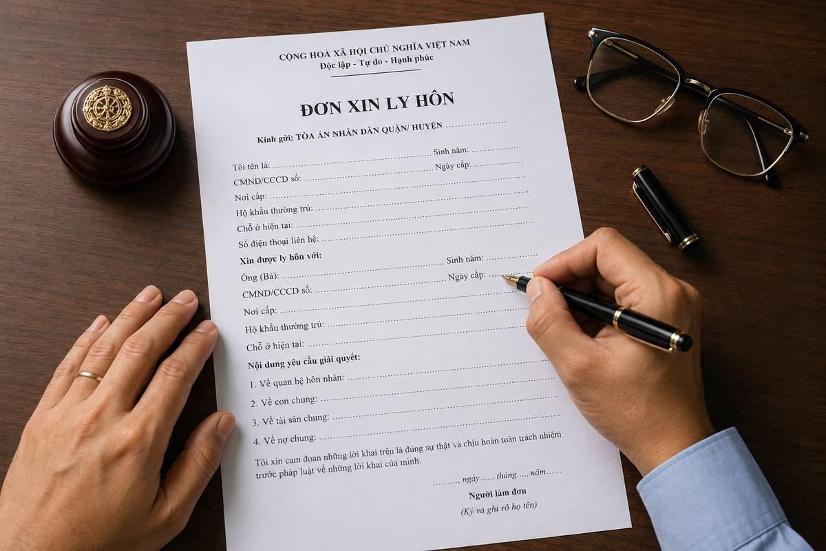 Chuẩn bị hồ sơ và đơn khởi kiện trong thủ tục ly hôn đơn phương.