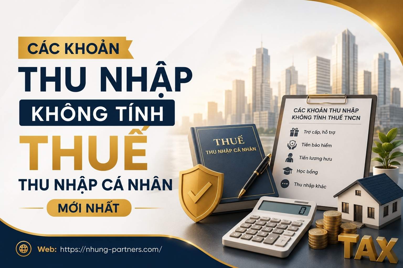 các khoản thu nhập không tính thuế